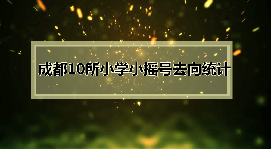 惊！原来这10所学校小摇号的去向这么好！98%的人上四七九？